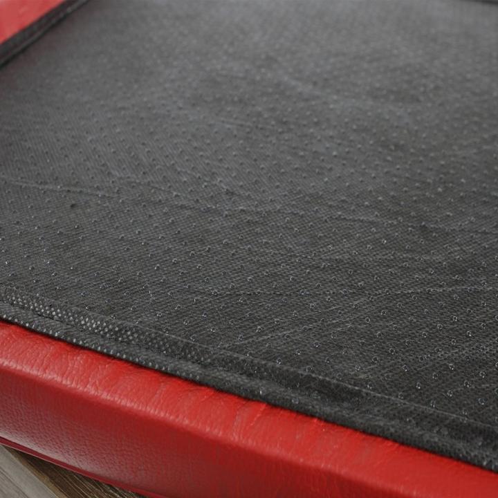 Actual product image SIX made of pleasantly soft leather cover in cowhide (40 x 40 x 7 cm)
