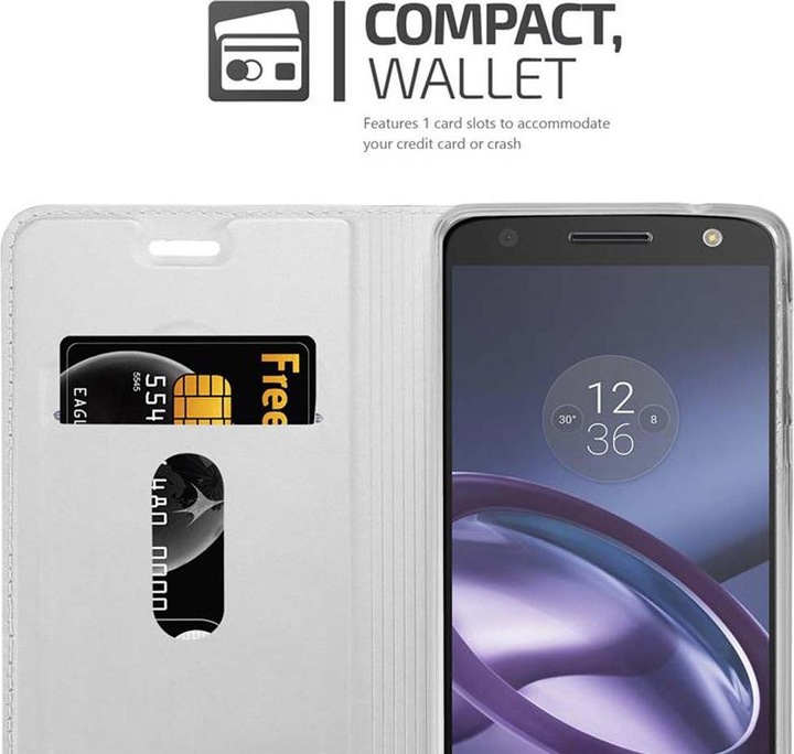 Actual product image Cadorabo Book Classy Style Cover (Motorola Moto Z Play)