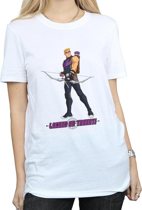 Image du produit Hawkeye s WomensLadies Locked On Target Boyfriend TShirt (XXL)