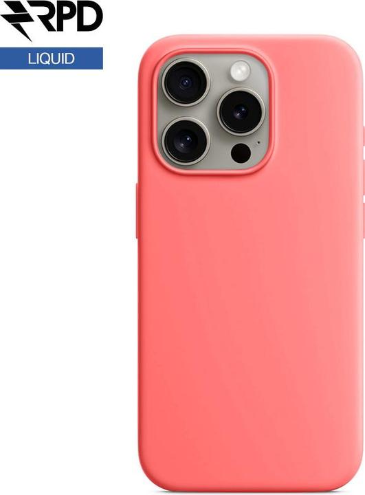 Produktbild RPD iPhone 15 Pro Max - Silicone Case guava, Liquid (Magsafe-Version) (Apple iPhone 12, Apple iPhone 12 Pro)