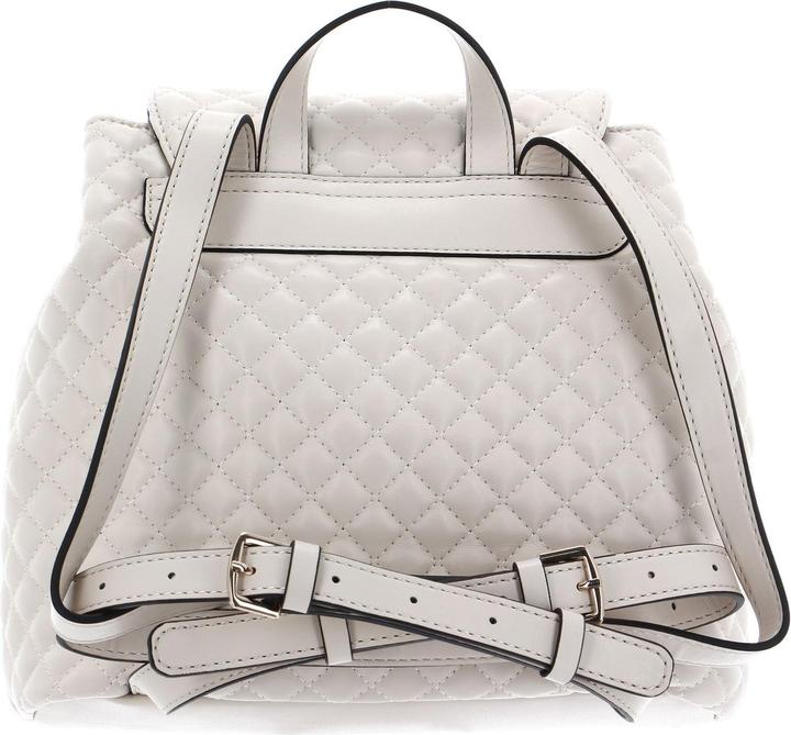 Actual product image Guess Adam Flap, Polyurethane, Textile Backpack, Stone, For Women