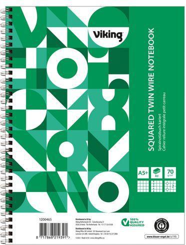 Viking Notebook DIN A5+ Chequered (A5+, Checked, Soft cover)