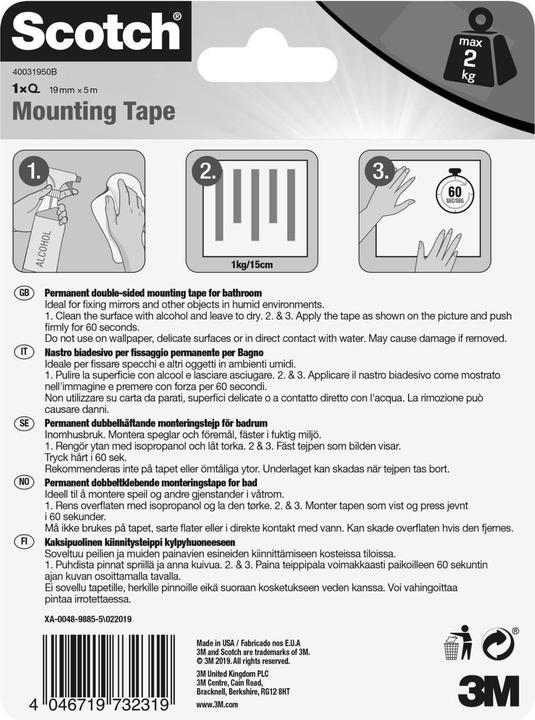 Image du produit Scotch Ruban de fixation pour Scotch-Fix Mirror (19 mm)