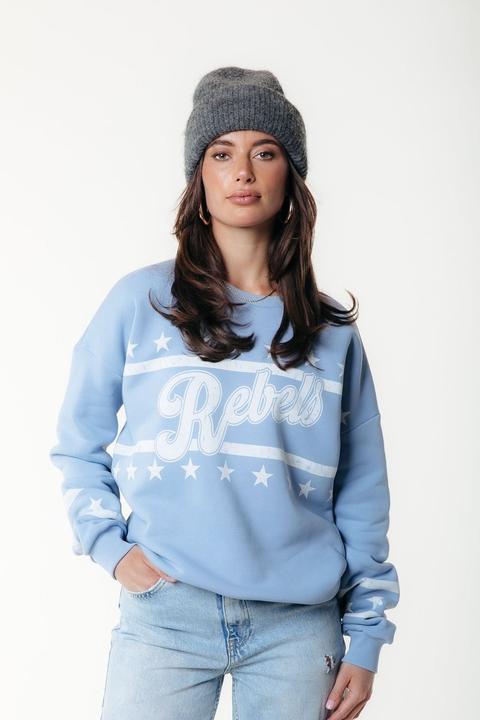 Produktbild Colourful Rebel Rebels Stars Sweatshirt mit abgesetzter Schulter (S)