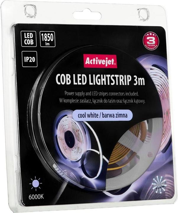 Image du produit Activejet AJE-COB zim Lampe à bande universelle Indoor (Blanc froid, 300 cm, Intérieur)