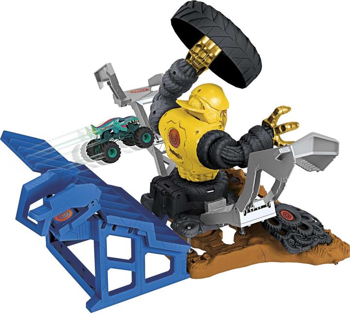 Image du produit Hot Wheels Monster Trucks ARENA SMASHERS™ MEGA-WREX™ VS CRUSHZILLA TAKEDOWN™ Playset