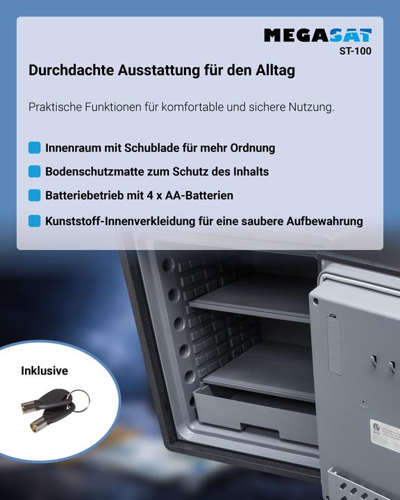 Produktbild Megasat MEGA Sicherheitstresor (43 l)