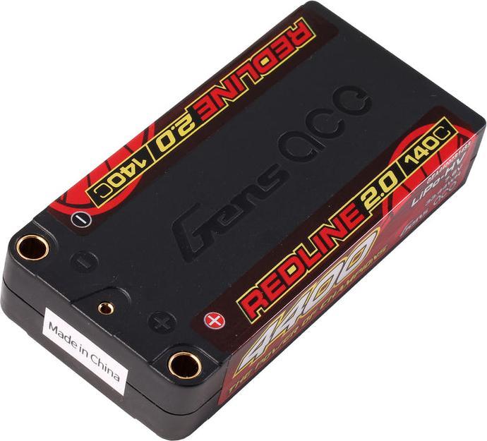 Produktbild Gens Ace RC-Akku 4400 mAh 7.6 V HV 140C 2S1P Redline 2.0 (7.60 V, 4400 mAh)