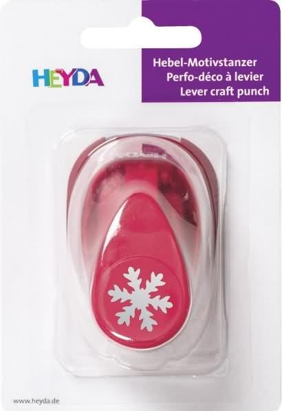 Produktbild Heyda Motivstanzer für Karton bis 220g/qm Schneeflocke klein 15x15mm