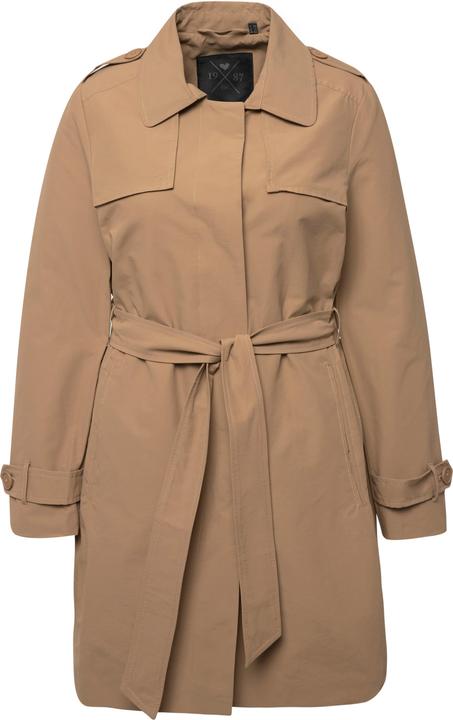 Image du produit Ulla Popken Trench-coat à coupe évasée, col chemise et ceinture nouée (42, 44)