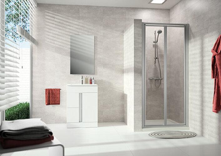 Produktbild Hüppe Alpha 2 Pendeltür, 700x1900mm, vollgerahmt (204 cm, 70 cm, 190 cm)