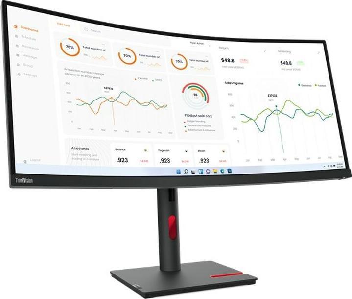 Image du produit Lenovo ThinkVision T34w-30 (3440 x 1440 pixels, 34")