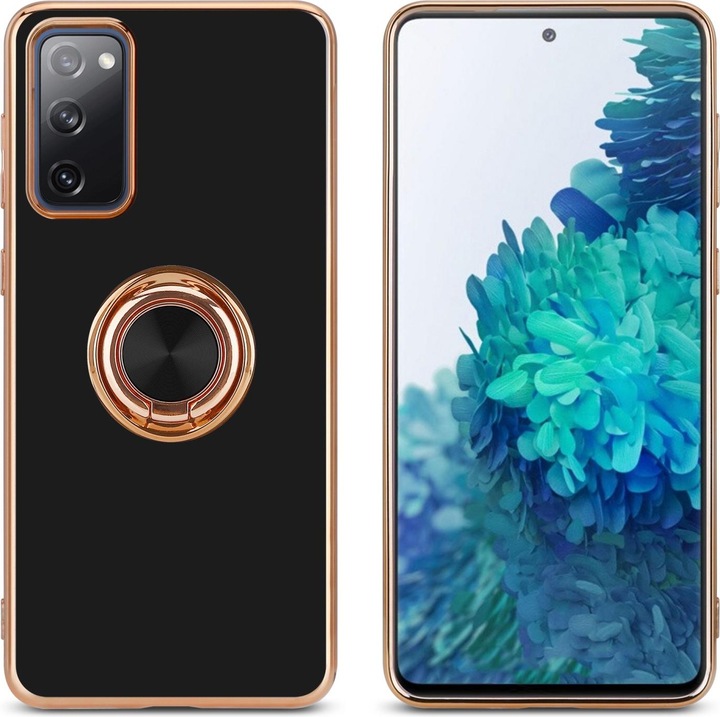 Produktbild Cadorabo Hülle für Samsung Galaxy S20 FE im TPU mit Kameraschutz und Ring LM089 Style (Samsung Galaxy S20 FE)