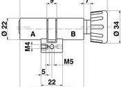 Actual product image Kaba Drehknopfzylinder (Profile cylinder)