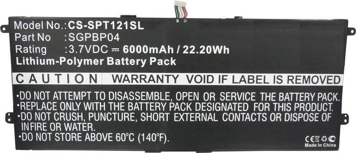 Image du produit CoreParts Batterie pour Sony Tablet (6000 mAh)