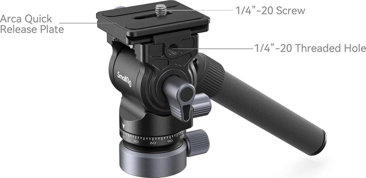 Actual product image SmallRig Video head with levelling base CH20 (Video head)