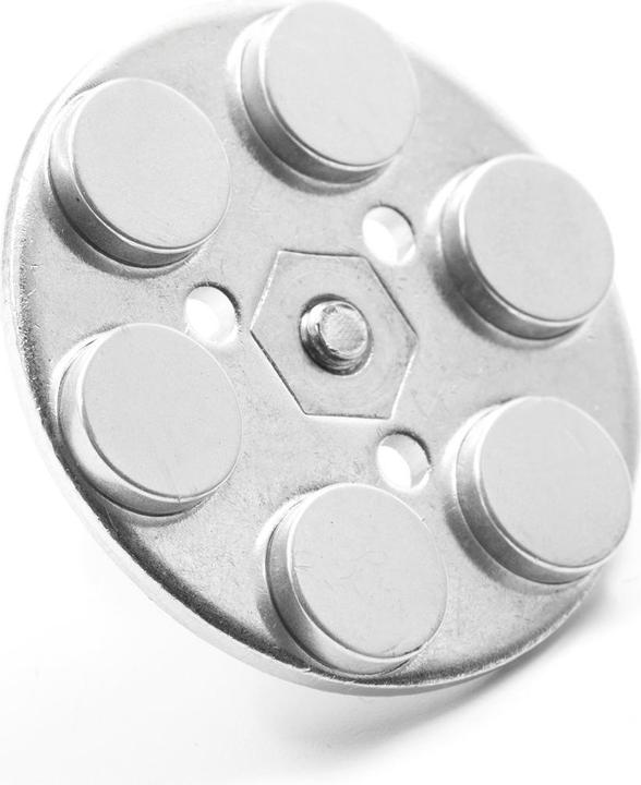 Actual product image Supermagnete Magnet system round rubber-coated with threaded stud (1x)