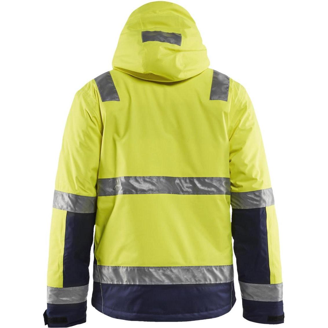 Thumbnail - Blakläder, Arbeitsjacke, Warnschutz Winterjacke, gelb / marineblau, Unisex-Grösse: M (M)