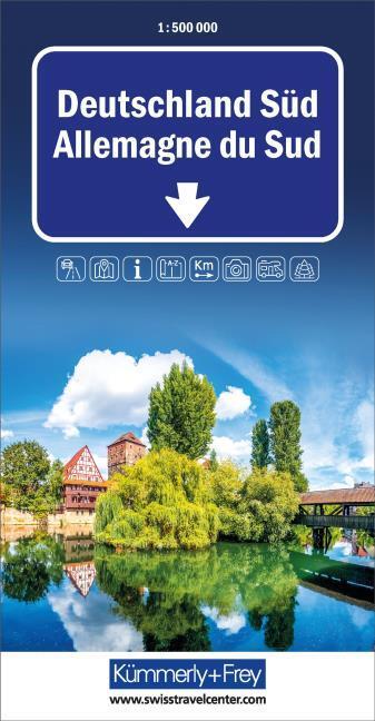 Actual product image Germany South Road Map 1:500 000