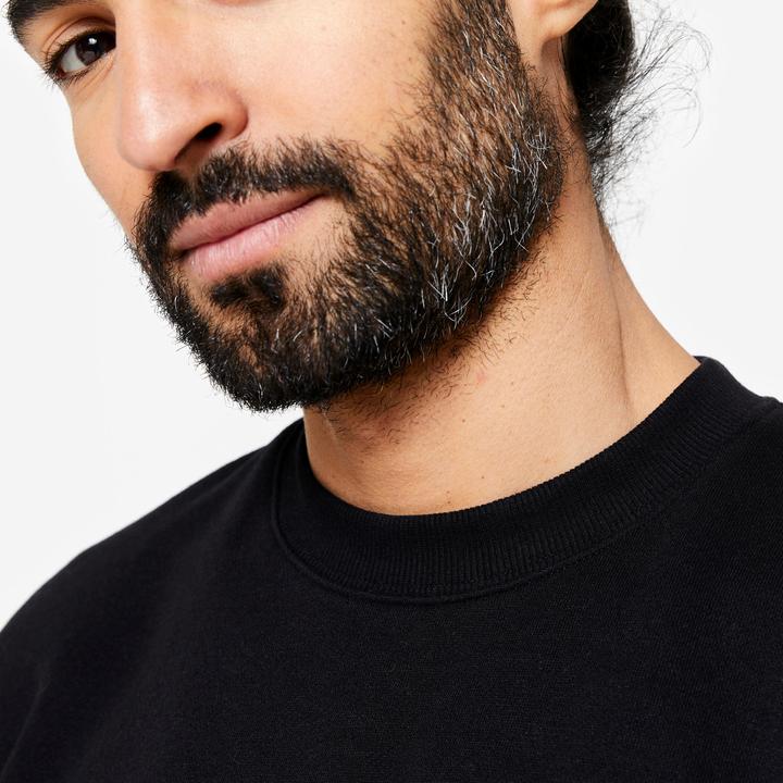 Produktbild Domyos Sweatshirt Herren warm Baumwollgewebe - schwarz (XL)