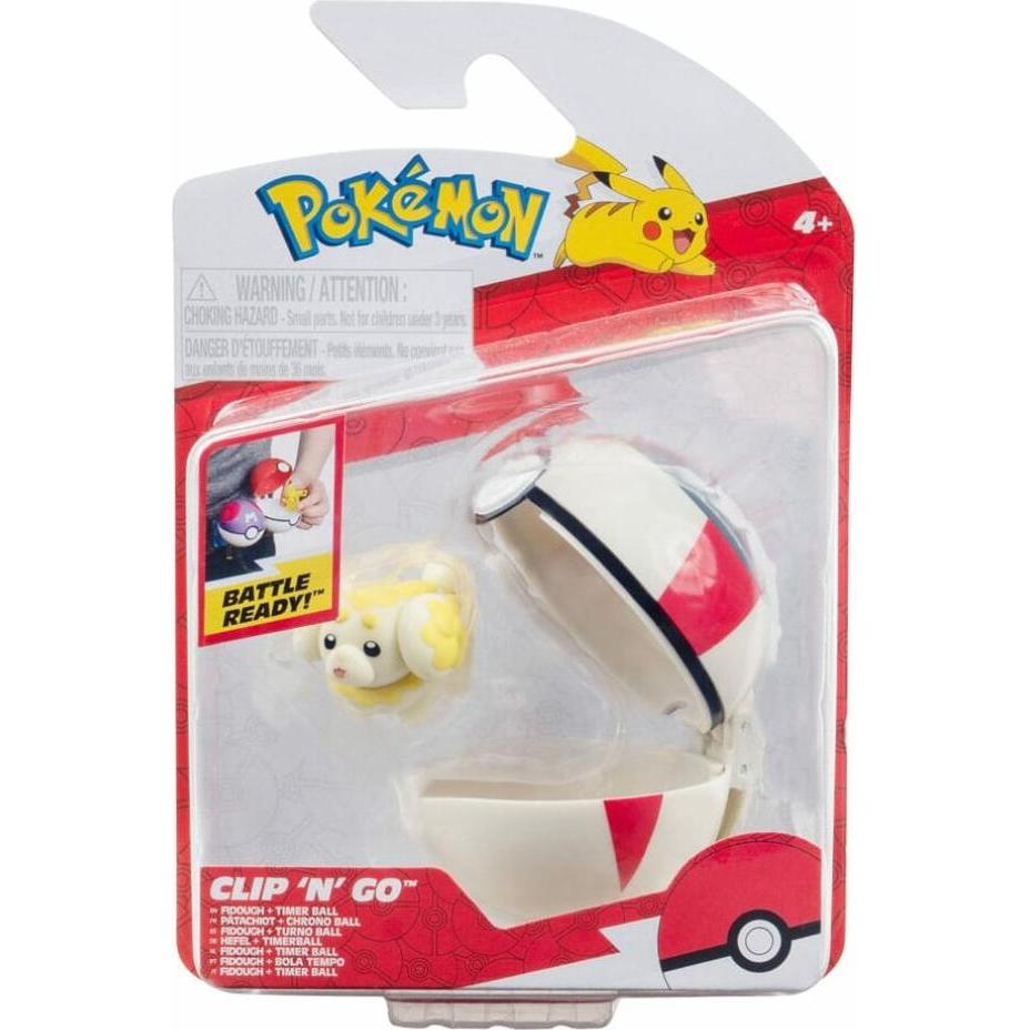 Jazwares, Cartucce, Pokémon Clip'n'Go Poké Balls Hefel & Timerball