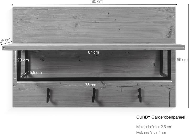 Actual product image Möbel-Eins Coat rack