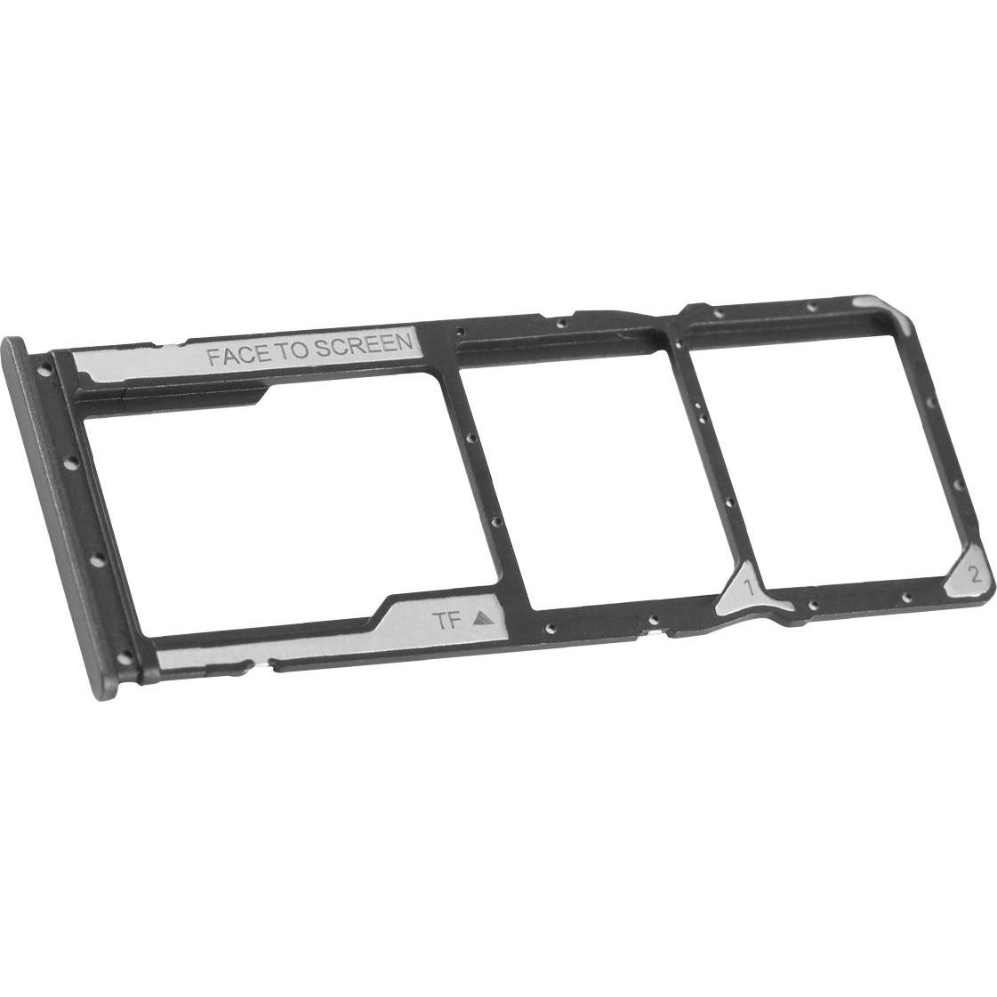 Clappio Ersatz Kartenhalter (Xiaomi Redmi 12C), Mobilgerät Ersatzteile, Schwarz