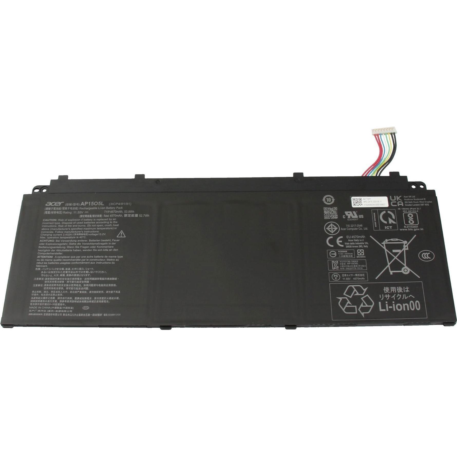 Thumbnail - Acer KT.00305.007 (3 Zellen, 4670 mAh), Notebook Akku