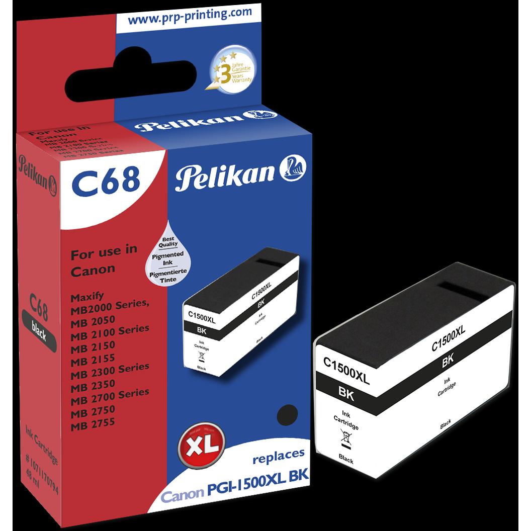 Pelikan, Druckerpatrone, C68 PGI-1500XL bk kompatibel (BK)