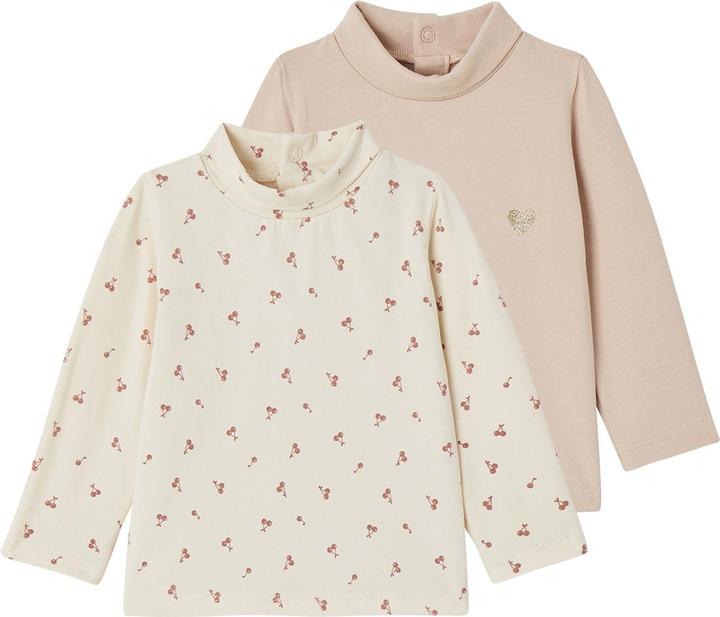 Produktbild Vertbaudet 2er-Pack Baby Rollkragenshirts Basics Oeko-Tex (92)