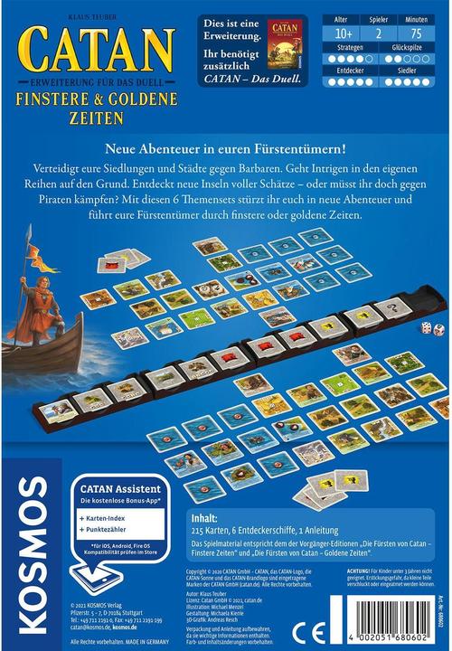 Immagine prodotto Kosmos Catan- Espansione per il Duello- Tempi bui e dorati (Tedesco)