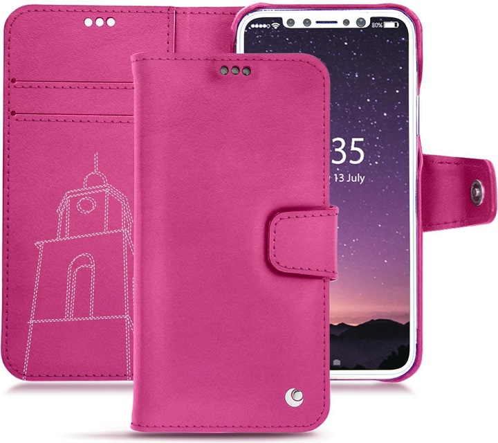 Noreve Lederschutzhülle Wallet (Apple iPhone XS)