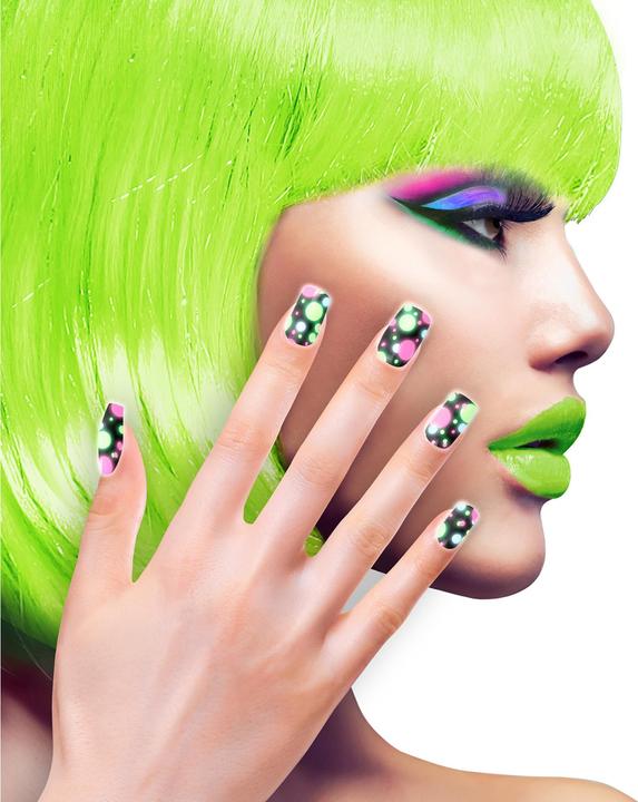 Immagine prodotto Widmann Set di 12 unghie autoadesive - NEON DOTS