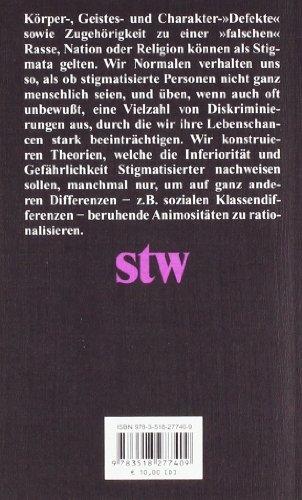 Actual product image Stigma (German, Erving Goffman, 2013)