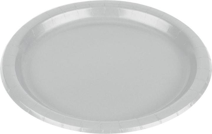 Actual product image Amscan Paper Plain Disposable Plates (Pack of 8) (8x)