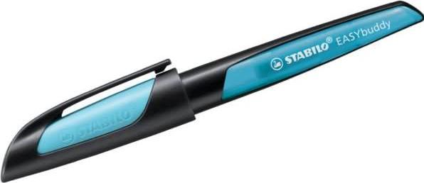 Produktbild STABILO Fllhalter EASYbuddy L, Linksh„nder, schwarz/blau (Schwarz/Hellblau, 1 x)
