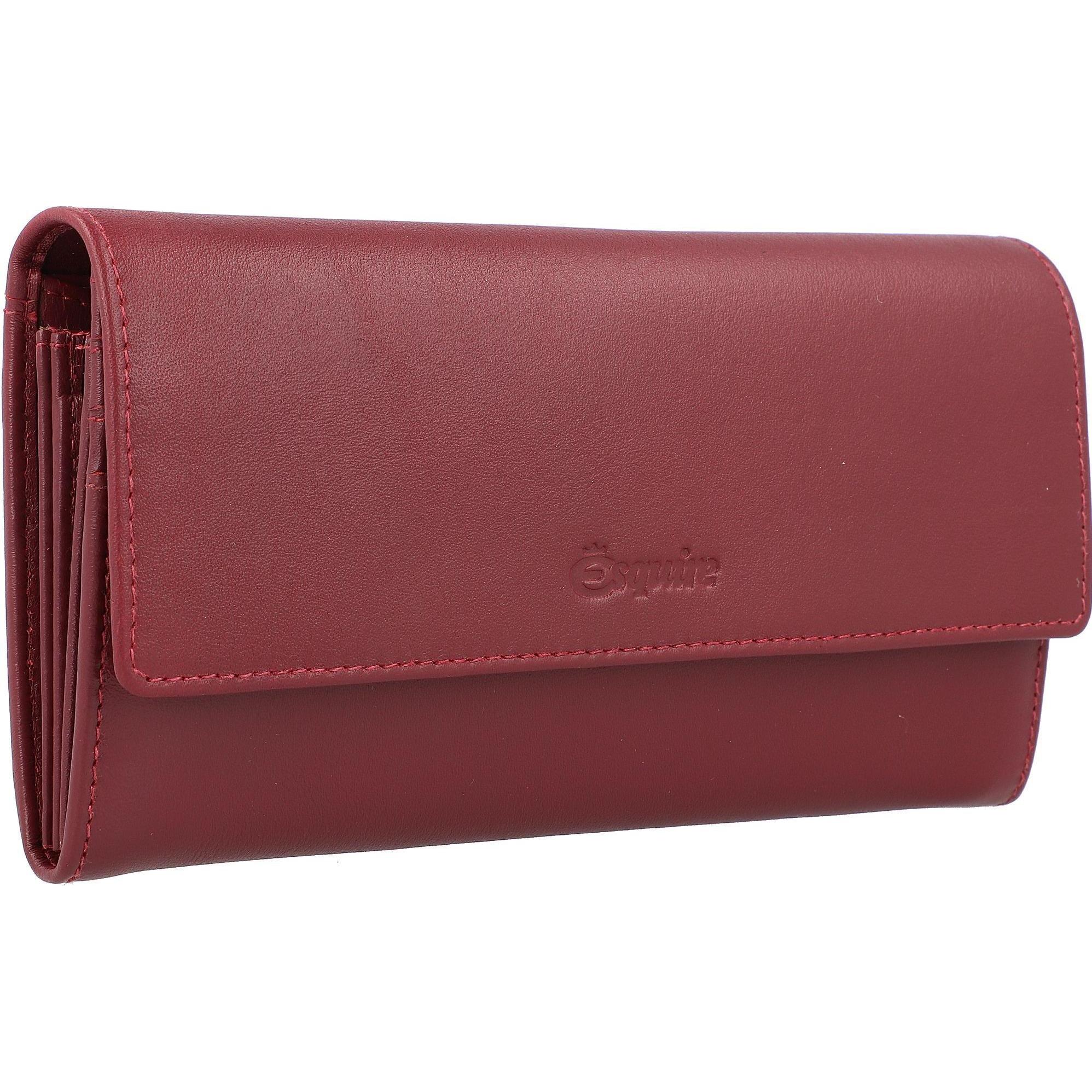 Thumbnail - Esquire, Damen, Portemonnaie, Peru Geldbörse RFID Leder 18,5 cm, Rot