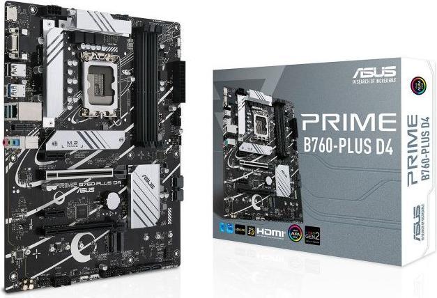 Image du produit ASUS PRIME B760-PLUS D4 (LGA 1700, Intel B760, ATX)