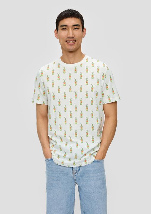 Actual product image S.Oliver T-Shirt Baumwoll-T-Shirt mit Crew Neck und Sinalco®-Print (XXL)