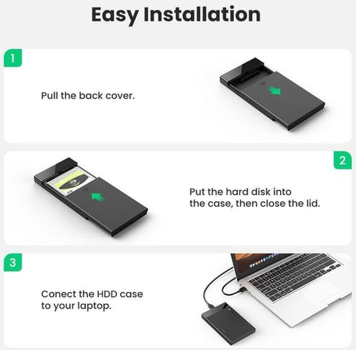 Immagine prodotto Ugreen Alloggiamento del disco rigido (2.5")