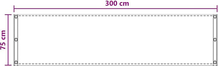 Produktbild vidaXL Balkonsichtschutz (300 cm)