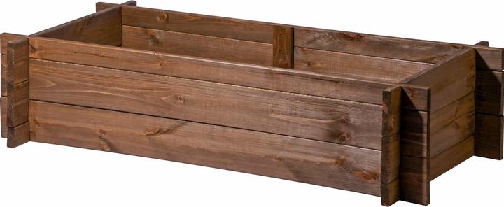 Image du produit Dobar Parterre de jardin en bois massif Gr. M., brun foncé