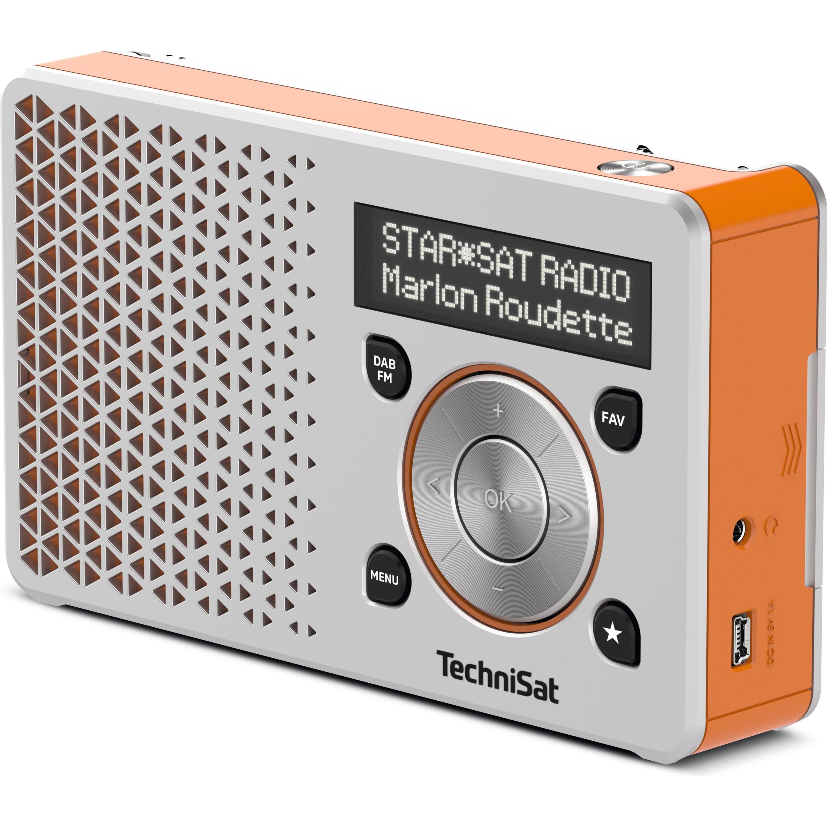 Thumbnail - TechniSat DigitRadio 1 (DAB+, FM), Radio, Orange, Silber