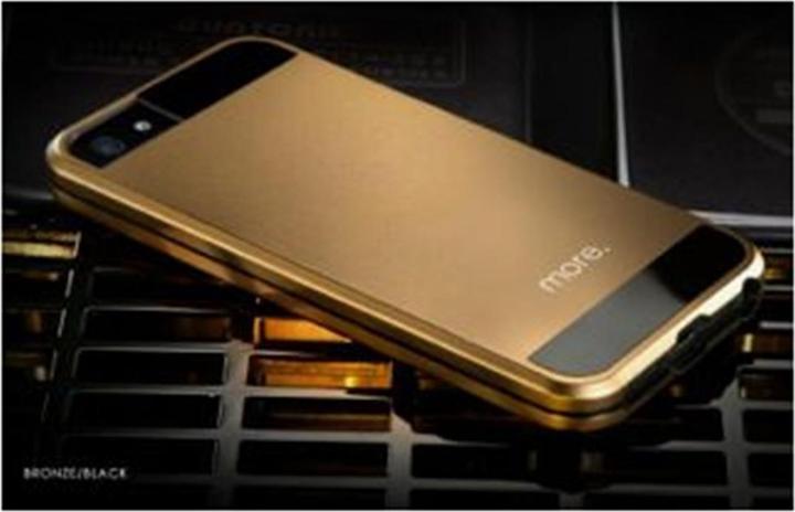 Actual product image More-Thing More. Armor Metal Hybrid Case for iPhone 5 (Apple iPhone 5, Apple iPhone 5s)