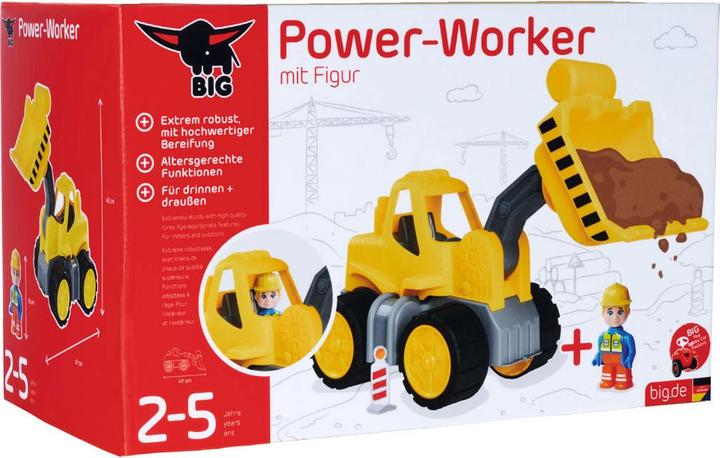 Actual product image BIG Power Worker wheel loader + figure