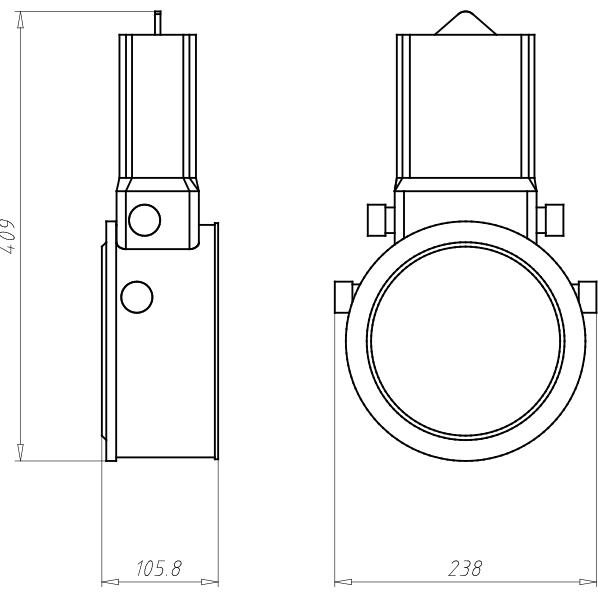 Thumbnail - Kaiser, Abzweigdose, Einbaugehäuse HaloX 180mm 1282-30 Trafo-Tunnel L 190mm