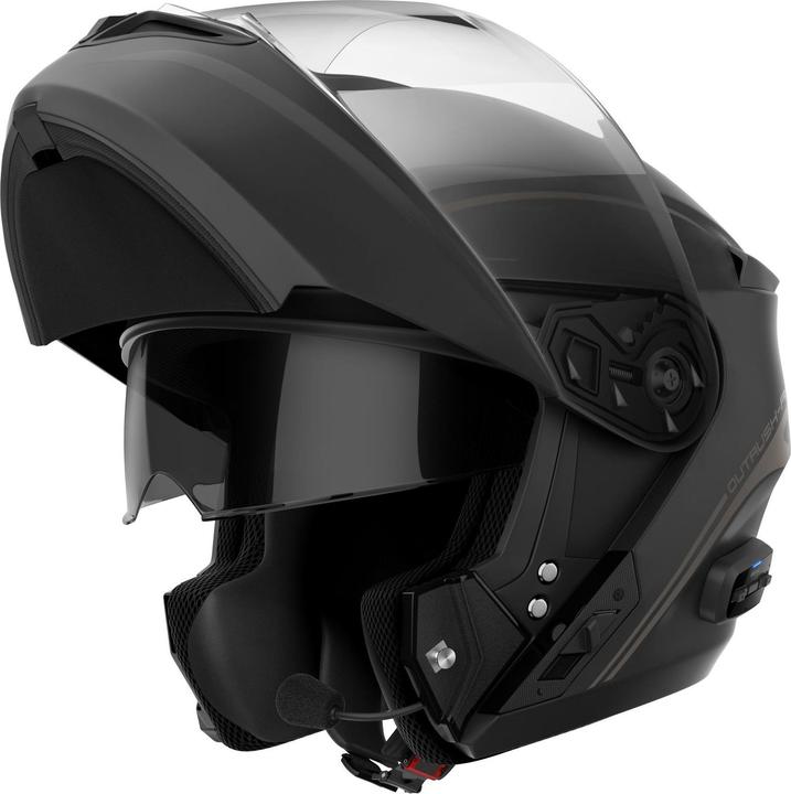 Immagine prodotto Sena OUTRUSH R - Smart Motorrad-Klapphelm (ECE22.06) - schwarz matt (XXL) (63 - 64 cm, XXL)