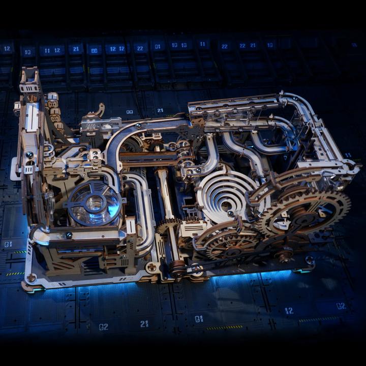 Productafbeelding Rokr Link Pack (Spaceport & Nachtstad) - 3D houten bouwpakket