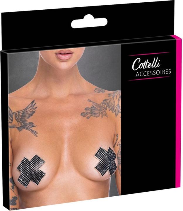 Actual product image Cottelli Collection Nipple Stickers Cross