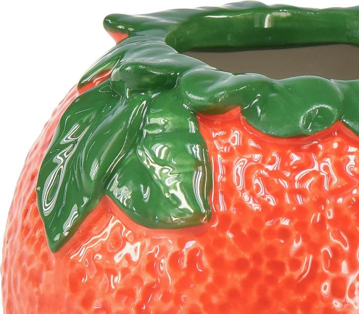 Image du produit Viana Keramik Vase Orange als Tischdeko oder Blumentopf